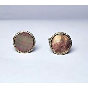 Vintage HICKOK Mother of Pearl Cufflinks - Patented 1950711 Deco Design